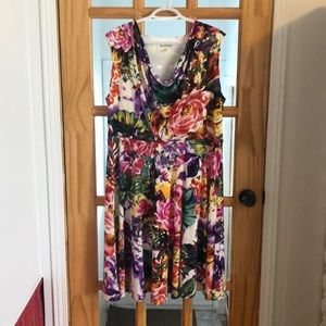 Tradition Sleeveless Cowl Neck Dress Size 18 W